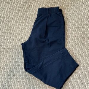 NWOT MaxMara Leisure | Navy knit Women's X-Large pants | Front & Back pockets